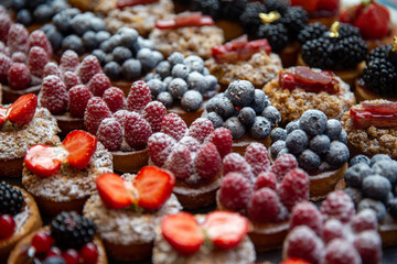 Various Petite Fruit Tarts