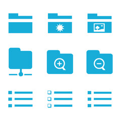 Fototapeta premium flat set icon, vektor logo icon