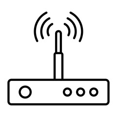 Router Thin Line Icon