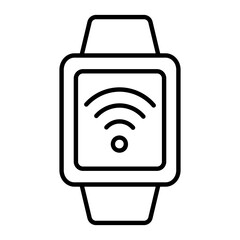 Wearable Thin Line Icon
