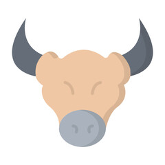 Buffalo Flat Icon