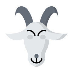 Goat Flat Icon