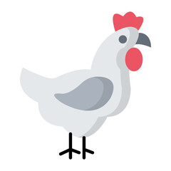 Hen Flat Icon