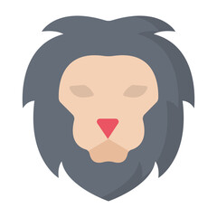 Lion Flat Icon