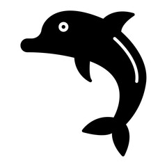 Dolphin Glyph Icon