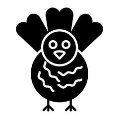 Turkey Glyph Icon