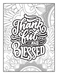 Affirmative quotes coloring page. Positive quotes. Good vibes. Coloring book for adults. Typography design. Hand drawn with inspiration word. Coloring for adult and kids. Quotes. Quotes Coloring.