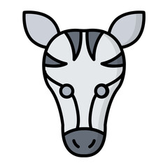 Zebra Line Color Icon