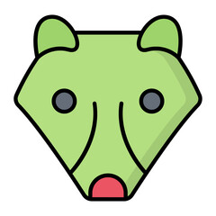 Weasel Line Color Icon