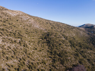 Aerial view of Pirin Mountain near Orelyak peak, Bulgaria