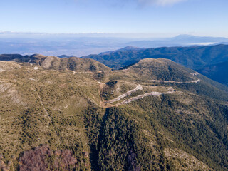 Aerial view of Pirin Mountain near Orelyak peak, Bulgaria