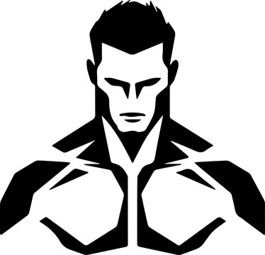 vector stylized image of body. Icon