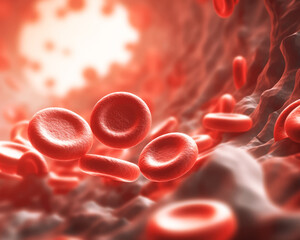 Red Blood Cells 3D Image Concept - 605042714