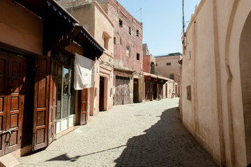 The streets of the Marrakech Medina in Morocco