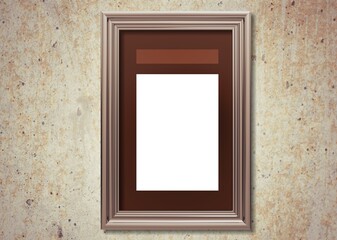 Mock up blank white Poster frame