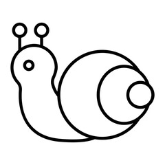 Snail Thin Line Icon