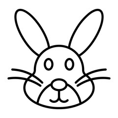 Rabbit Thin Line Icon