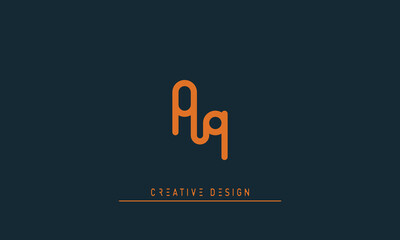 Alphabet letters Modern Creative logo PQ , QP