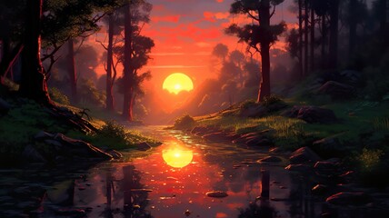 Fototapeta premium Nature's Symphony: Captivating Beauty of the Natural World