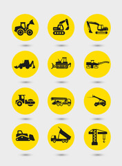 Heavy Equipment icons Tops