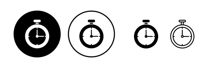 Clock icon. Time icon vector. Clock icon in trendy flat style isolated