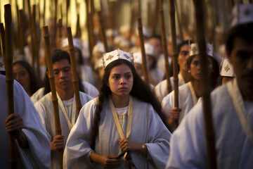 Easter Procession in Brazil by Generative AI