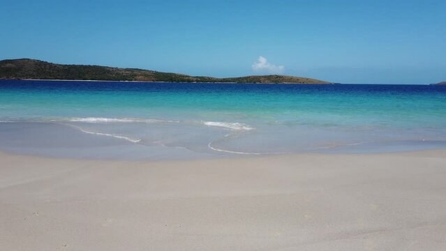 empty Tamarindo beach on Culebra, puerto rico
