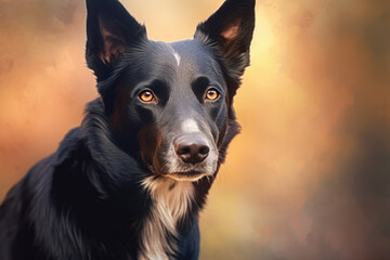 Digital illustrations of dogs, icons, backgrounds, wallpapers,, generated by AI