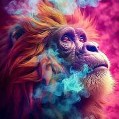 watercolor animal art created by AI