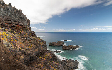 El Hierro (Canary Islands), rough sea. (long exposure). 