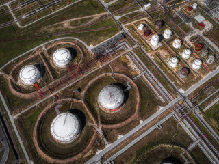 Tanks for storage of petrochemical products of oil refinery