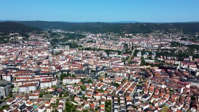 City of ourense spain home apartments and neighborhoods, aerial panoramic