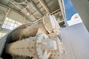 Heat recuperators of tubular rotary furnace at factory