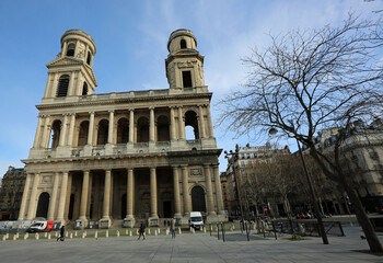 Obraz premium Saint-Sulpice Place, Paris, France