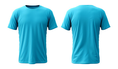 plain tosca mockup template, with views, front and back, isolated on transparent background, generative ai