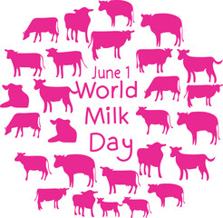 world milk day is celebrated every year on 1 June.
