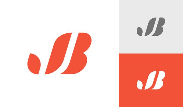 Letter JB initial monogram logo design