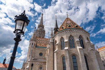 Obraz premium Matthias church in Buda Castle in Budapest, Hungary