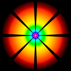 Geometrical Spectral Pie Equally Sliced Symmetrically