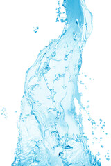 Obraz premium Water splash, water splash isolated on white background, water