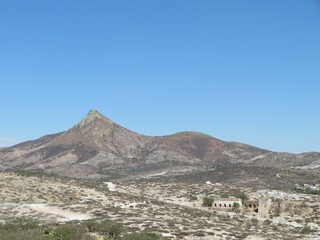 dry desert scenery of Aguascalientes, Mexico