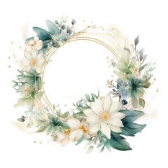  Frame for wedding invitations Trend colour of 2024, Immediately download,watercolor floral. wedding or invitation, generative AI