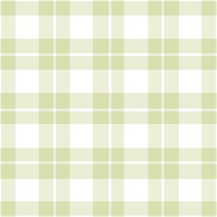Seamless green and white tartan plaid pattern. 