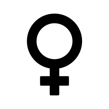 Female icon. sign for mobile concept and web design. vector illustration
