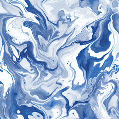blue and white marble tile seamless pattern