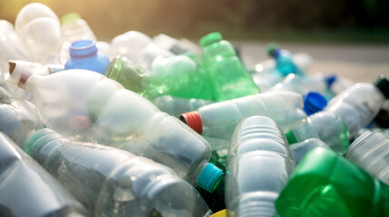Plastic bottle waste , Generative ai