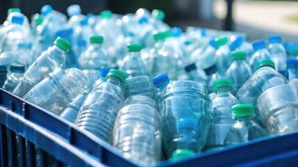Plastic bottle waste , Generative ai