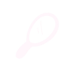pink plastic mirror