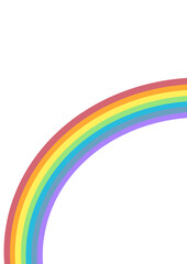 虹の背景イラスト背景素材
