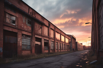 Fototapeta na wymiar Closed Factory